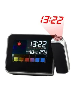 Ceas de camera cu proiectie pe tavan, cu calendar si termometru