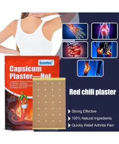 50 Plasturii antireumatici cu ardei iute / capsicum 10x7cm