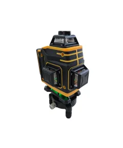 Nivela Laser 4D, Cu Linii Verzi Si Accesorii Incluse, Precizie Milimetrica, Negru / Galben, D2477