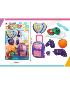Set troler cu legume jumatati