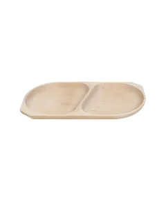 Platou din lemn de fag cu 2 compartimente, 44x23x2.5cm / EXT 6175