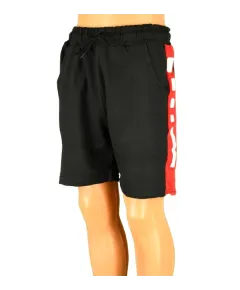 Pantaloni negru cu rosu Patrate  pentru barbat - cod 37677 (M)