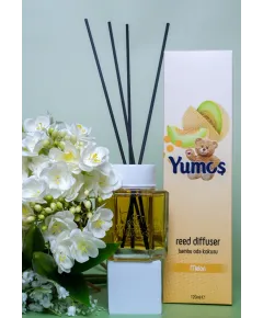 Odorizant YUMOS de camera cu betisoare bambus AROMA DE PEPENE GALBEN