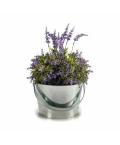 Ghiveci Ibergarden NAVI-AR-280 Argintiu Zinc Cub 25 x 30 x 26,5 cm