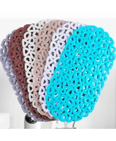 Covor de Baie 95x33cm Antiderapant cu Forma Ovala Diferite Culori