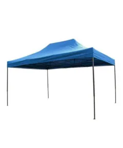 Cort tip pavilion metalic pentru gradina, impermeabil 3×4.5 metri, albastru Z-TOOLS / ZTS5664