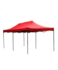 Cort tip pavilion metalic pentru gradina, impermeabil 3×6 metri, rosu Z-TOOLS / ZTS5670