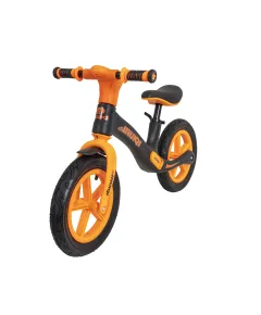 Bicicleta fara pedale pentru copii IRUIQI, roti de cauciuc si scaun reglabil, +3ani, negru si orange Z-TOOLS / ZTS8480