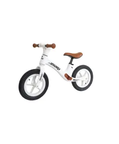 Bicicleta fara pedale pentru copii IRUIQI, roti de cauciuc si scaun reglabil, +3ani, alb Z-TOOLS / ZTS8481