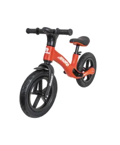 Bicicleta fara pedale pentru copii IRUIQI, roti de cauciuc si scaun reglabil, +3ani, negru si rosu Z-TOOLS / ZTS9454