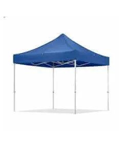 Cort tip pavilion metalic pentru gradina, cadru alb, impermeabil 3×3 metri, albastru Z-TOOLS / ZTS8470