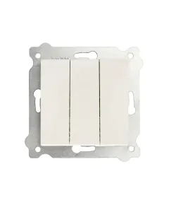 Intrerupator triplu 10A, 250V EXEN alb / 290-000102-213