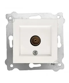 Priza TV incastrata, EXEN alb / 290-000103-257
