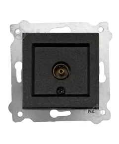 Priza TV incastrata, EXEN negru / 290-001403-257