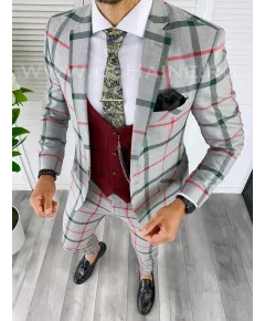 Costum barbati slim fit (SACOU + PANTALONI )  5365  N7-4.1 (50)