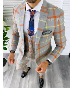 Costum barbati slim fit (SACIU+ PANTLAONI ) 5378 O3-3.2 (46)