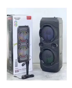 Boxa Portabila, Bluetooth, 66 cm, ZQS 8229/8230, Radio FM, USB/TF/TWS, Leduri Disco, Microfon Inclus, Telecomanda