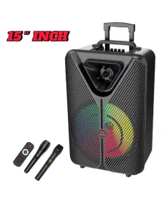 Boxă Trolley PartyBox  15INCH ZQS15123 – Sunet Puternic, Distracție Garantată!