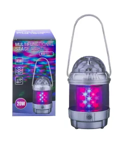 Felinar camping disco, 2 in 1 cablu usb mufa TIP C, Gri 18 cm