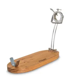 Suport din Lemn pentru Jambon 3 Claveles Bambus 47 x 18,5 x 37 cm Pliabil