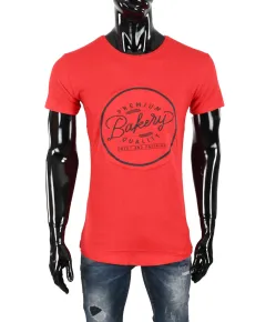 Tricou rosu Bakery pentru barbat - cod 42367 (M)