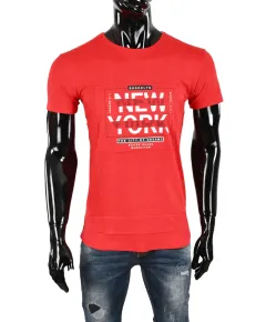 Tricou rosu New York pentru barbat - cod 42372 (L)