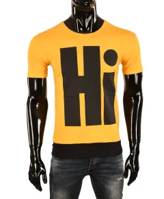 Tricou galben HI-BYE pentru barbat - cod 42421 (M)