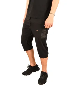 Pantaloni trei sferturi negru cu dunga - cod 43225 (M)
