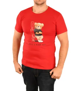 Tricou rosu Relax pentru barbat - cod 45709 (M)