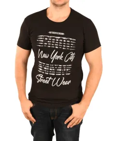 Tricou negru NY City pentru barbat - cod 45721 (L)