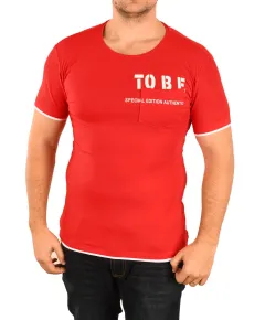 Tricou rosu Special edition pentru barbat - cod 45728 (XL)