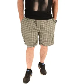 Pantaloni scurti verzi cu carouri  - cod 46190 (6XL)