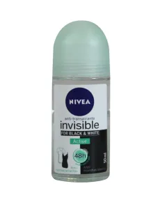 Deodorant Roll-On Men Black & White Active Nivea (50 ml)
