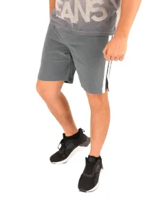 Pantaloni scurti kaki cu dungi albe laterale pentru barbat (M)