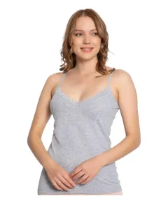 Maiou dama gri cu dantela pentru dama (XL)