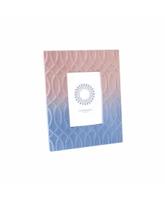 Ramă Foto DKD Home Decor S3021256 Mandala Albastru Roz Lemn Scandinav (14 x 4 x 19 cm)